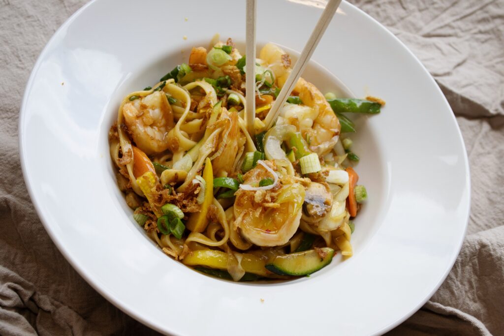 wok scampi